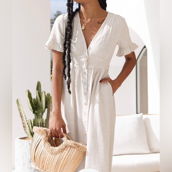 Petal & Pup Dresses & Skirts - Petal and pup linen dress